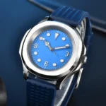Men's Blue Dial Automatic Diver Watch - Image 6