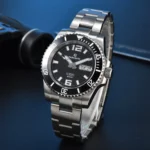 Men's Stainless Steel Automatic Dive Watch with Day-Date - Image 7
