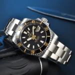 Men's Gold Accents Automatic Watch - Image 5