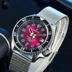 Men's Gradient Red-Black Dial Watch - Image 3