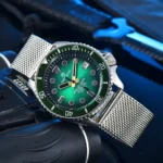 Men's Gradient Green Dial Watch - Image 8