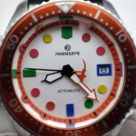 Men's Colorful Dial Orange Bezel Automatic Watch - Image 3