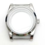 PARNSRPE 39mm recessed bezel daily style wristwatch case set, including strap and hands, sapphire glass crystal, suitable for NH35/NH36 movement - Image 3