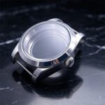 36MM /39MM Calendar Watch Case Flat Stainless Steel Silver Edge Sapphire Glass Compatible With NH35A NH36 28.5mm Dial