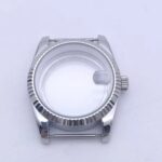 36MM /39MM Calendar Watch Case Flat Stainless Steel Silver Edge Sapphire Glass Compatible With NH35A NH36 28.5mm Dial - Image 7
