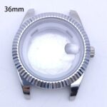 31mm /36mm /41mm Silver 316L Stainless Steel Watch Case Replacement Mod Spare Parts Compatible With 2813 8215 8200 Automatic - Image 8